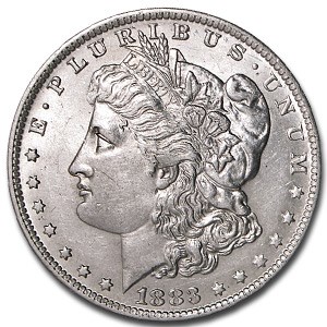 1883-O Morgan Dollar AU