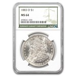 1883-O Morgan Dollar MS-64 NGC (Green Label)