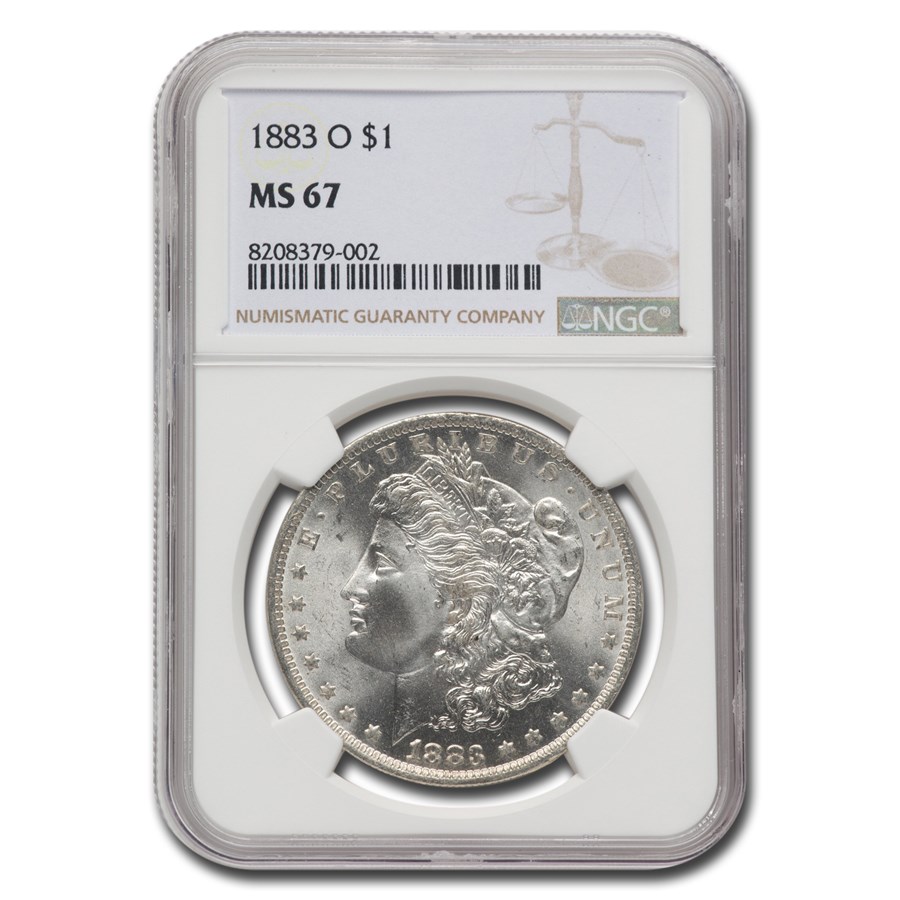 1883-O Morgan Dollar MS-67 NGC