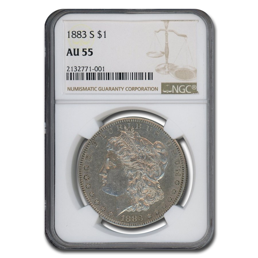 1883-S Morgan Dollar AU-55 NGC