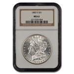 1883-S Morgan Dollar MS-61 NGC