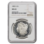 1883-S Morgan Dollar MS-63 NGC