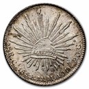 1884-Ca MM Mexico Silver 8 Reales Cap & Rays BU Details