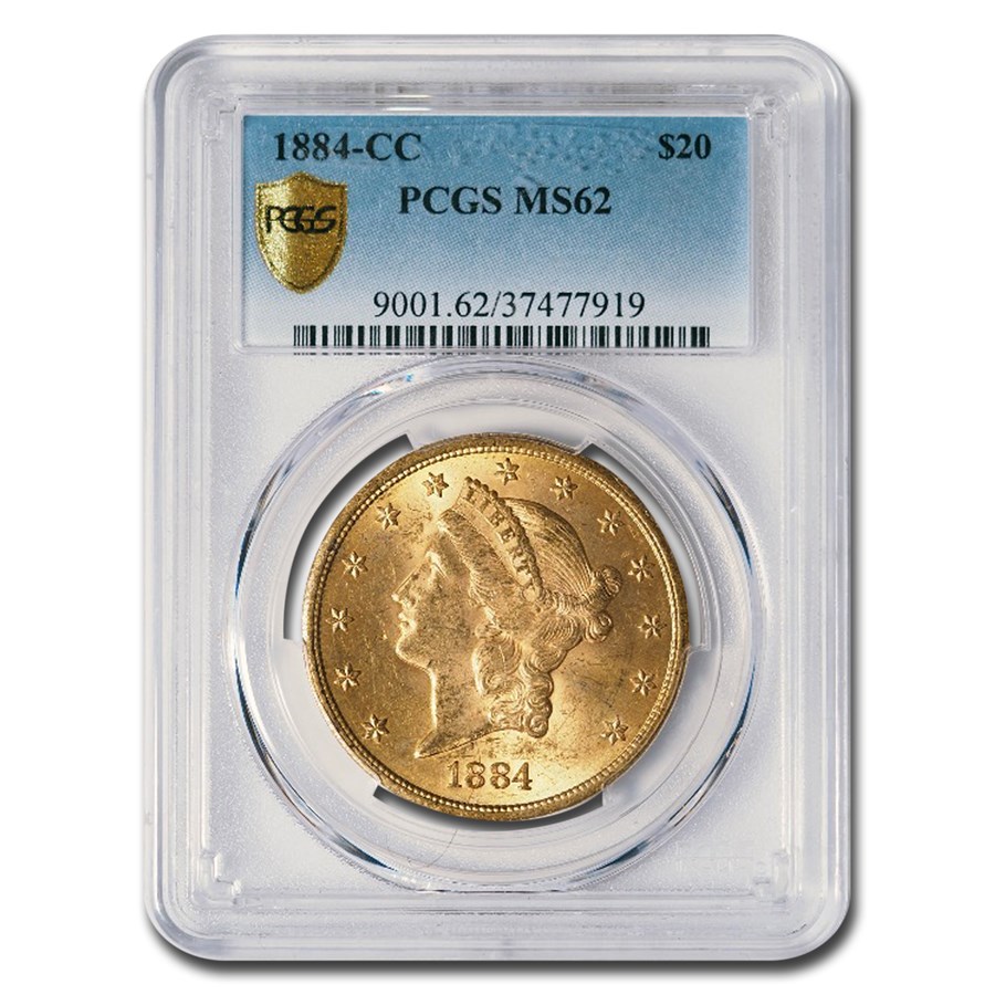 1884-CC $20 Liberty Gold Double Eagle MS-62 PCGS