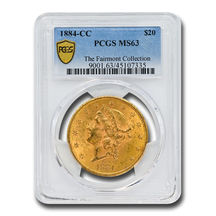 1884-CC $20 Liberty Gold Double Eagle MS-63 PCGS (Fairmont)