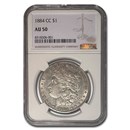 1884-CC Morgan Dollar AU-50 NGC