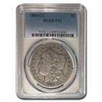 1884-CC Morgan Dollar Fine-12 PCGS