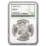 1884-CC Morgan Dollar MS-64 NGC (Green Label)