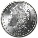 1884-CC Morgan Dollar MS-64 NGC (GSA)