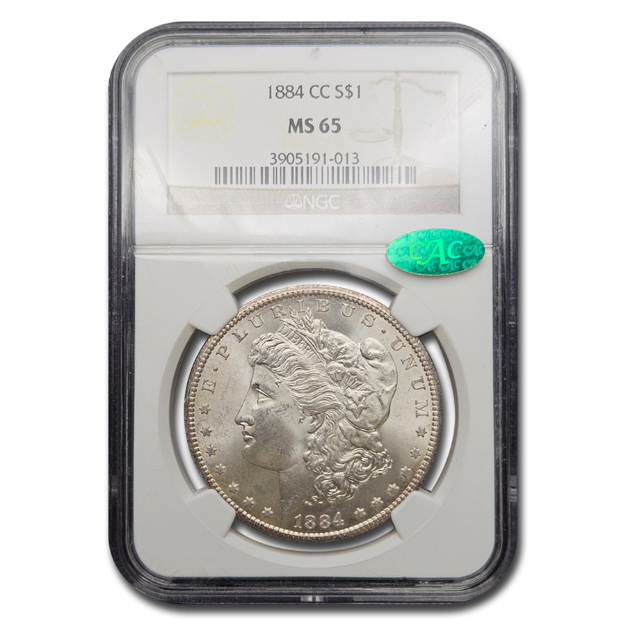 1884-CC Morgan Dollar MS-65 NGC CAC