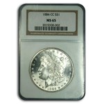 1884-CC Morgan Dollar MS-65 NGC