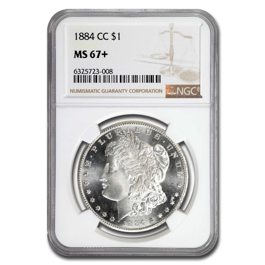 Buy an 1884-CC Morgan Dollar MS-67+ NGC Today | APMEX