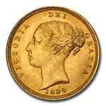 1884 Great Britain Gold 1/2 Sovereign MS-64 PCGS