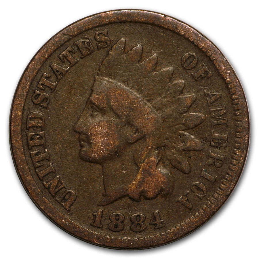 1884 Indian Head Cent Good+