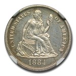 1884 Liberty Seated Dime PF-63 NGC