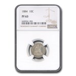 1884 Liberty Seated Dime PF-63 NGC