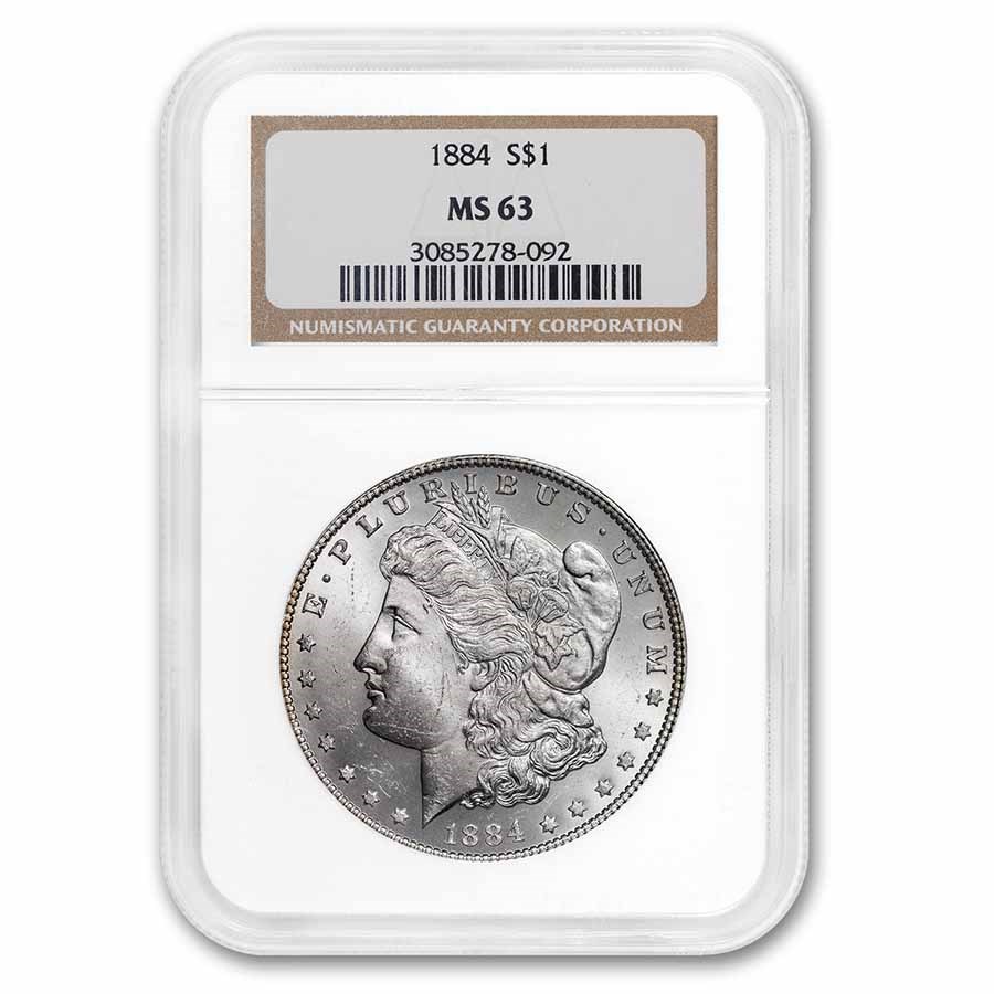 1884 Morgan Dollar MS-63 NGC