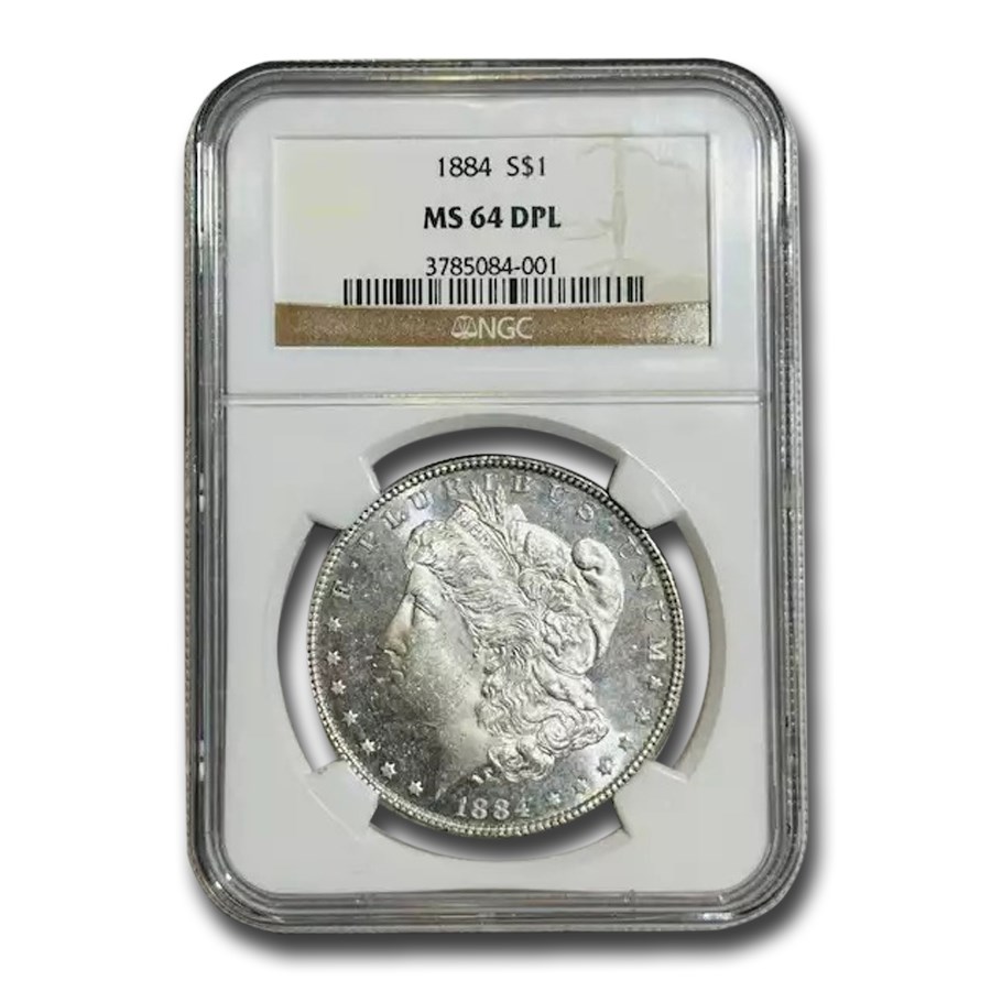 1884 Morgan Dollar MS-64 DPL NGC