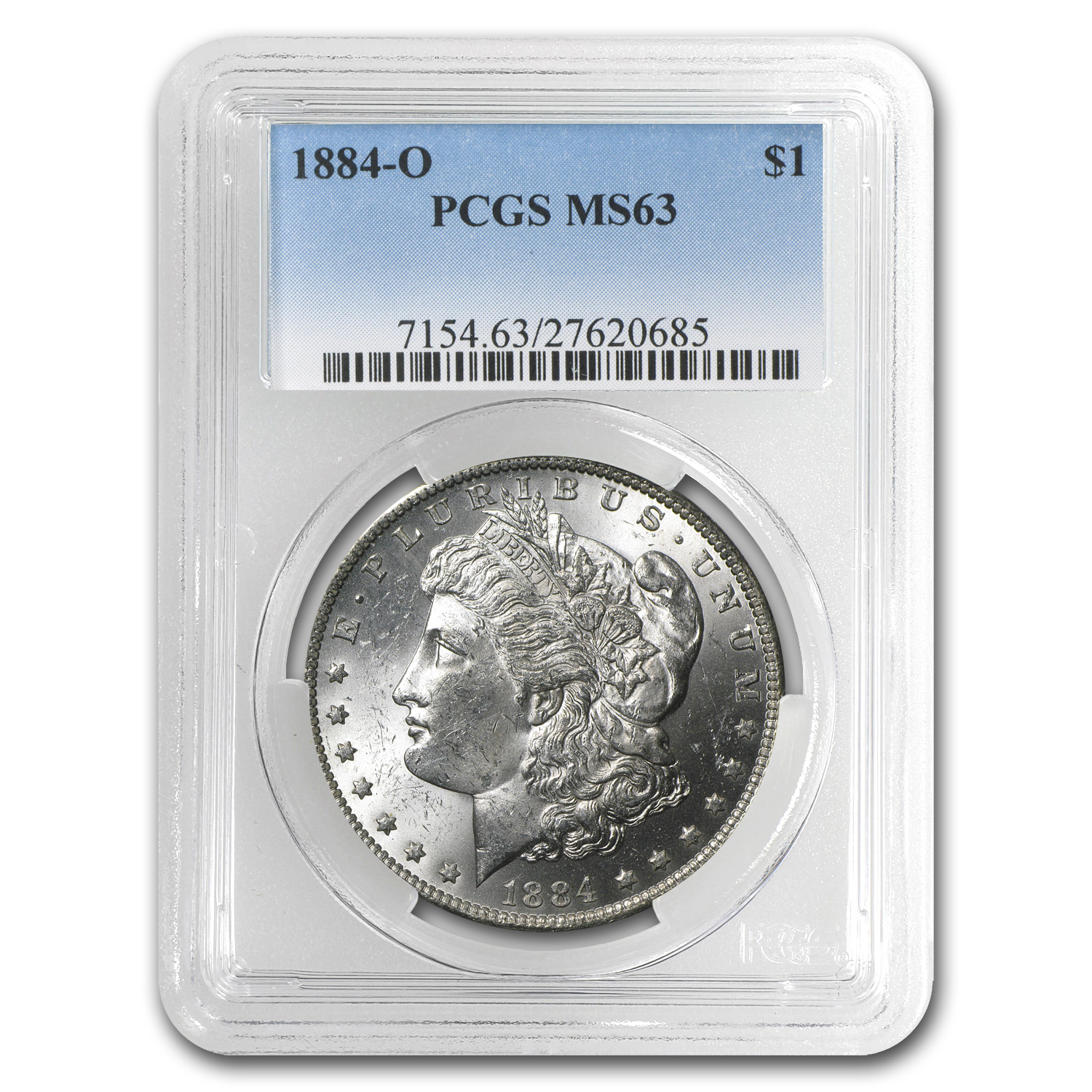 アンティークコイン 銀貨 PCGS 1884 O Morgan Silver Dollar MS63