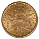 1884-S $20 Liberty Gold Double Eagle MS-62 PCGS CAC