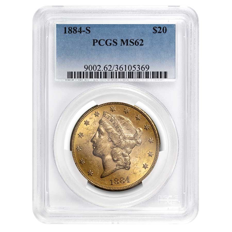 Buy 1884-S $20 Liberty Gold Double Eagle MS-62 PCGS | APMEX