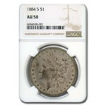 1884-S Morgan Dollar AU-50 NGC