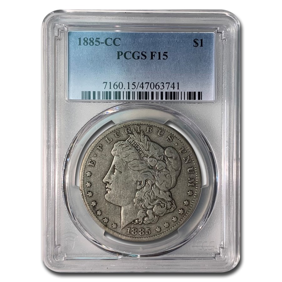 1885-CC Morgan Dollar Fine-15 PCGS