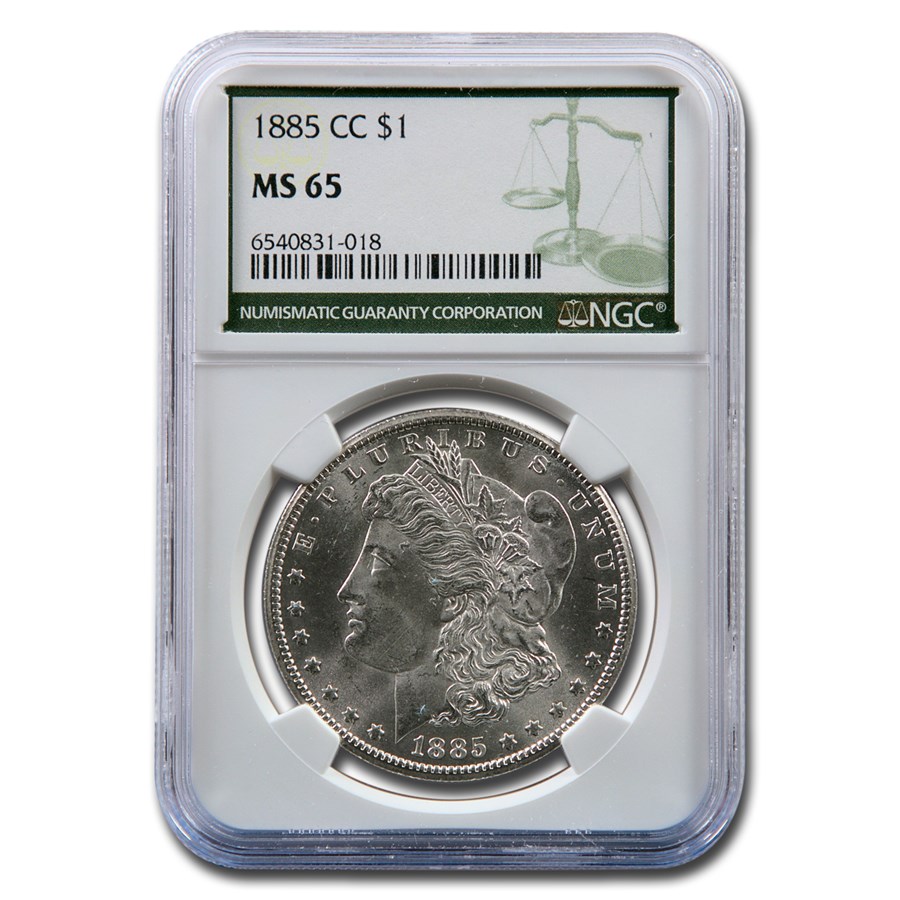 Buy 1885-CC Morgan Dollar MS-65 NGC (Green Label) | APMEX