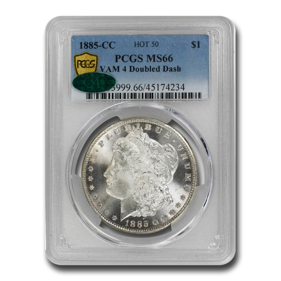 Buy 1885-CC Morgan Dollar MS-66 PCGS CAC (VAM-4 Doubled Dash, Hot-50 ...