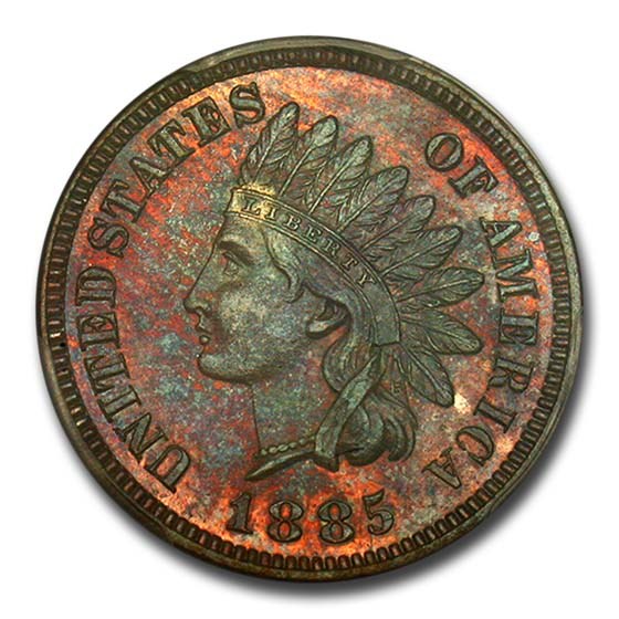 Buy 1885 Indian Head Cent PR-62 PCGS (Red/Brown) | APMEX