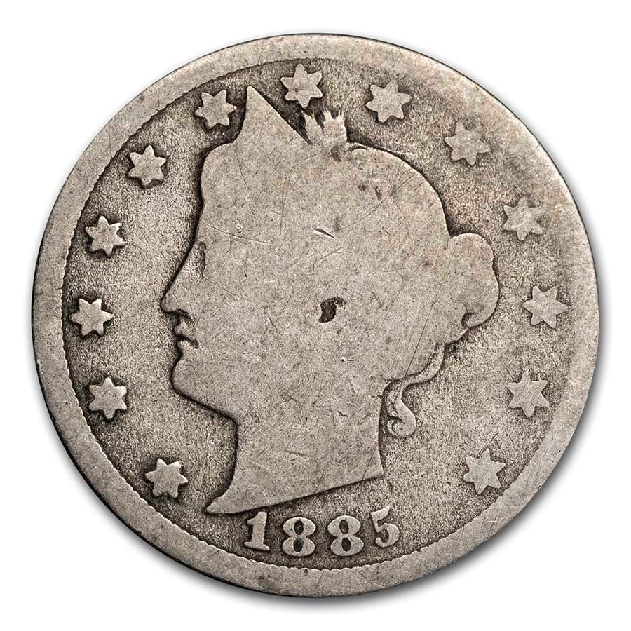 1885 Liberty Head V Nickel AG