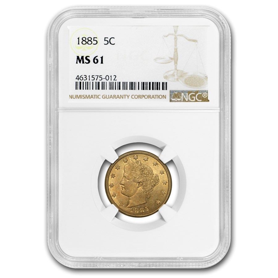 Buy 1885 Liberty Head V Nickel MS-61 NGC | APMEX