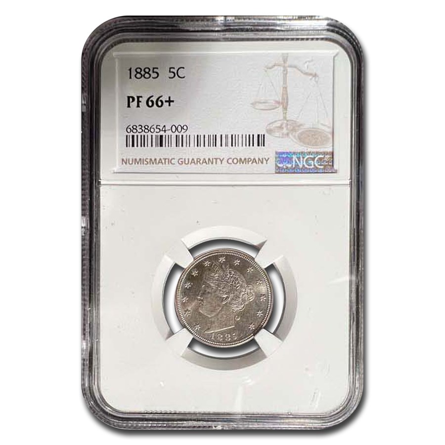 1885 Liberty Head V Nickel PF-66+ NGC