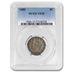 1885 Liberty Head V Nickel VF-35 PCGS