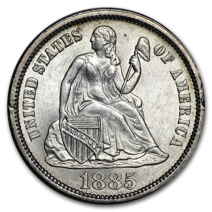 Buy 1885 Liberty Seated Dime BU | APMEX