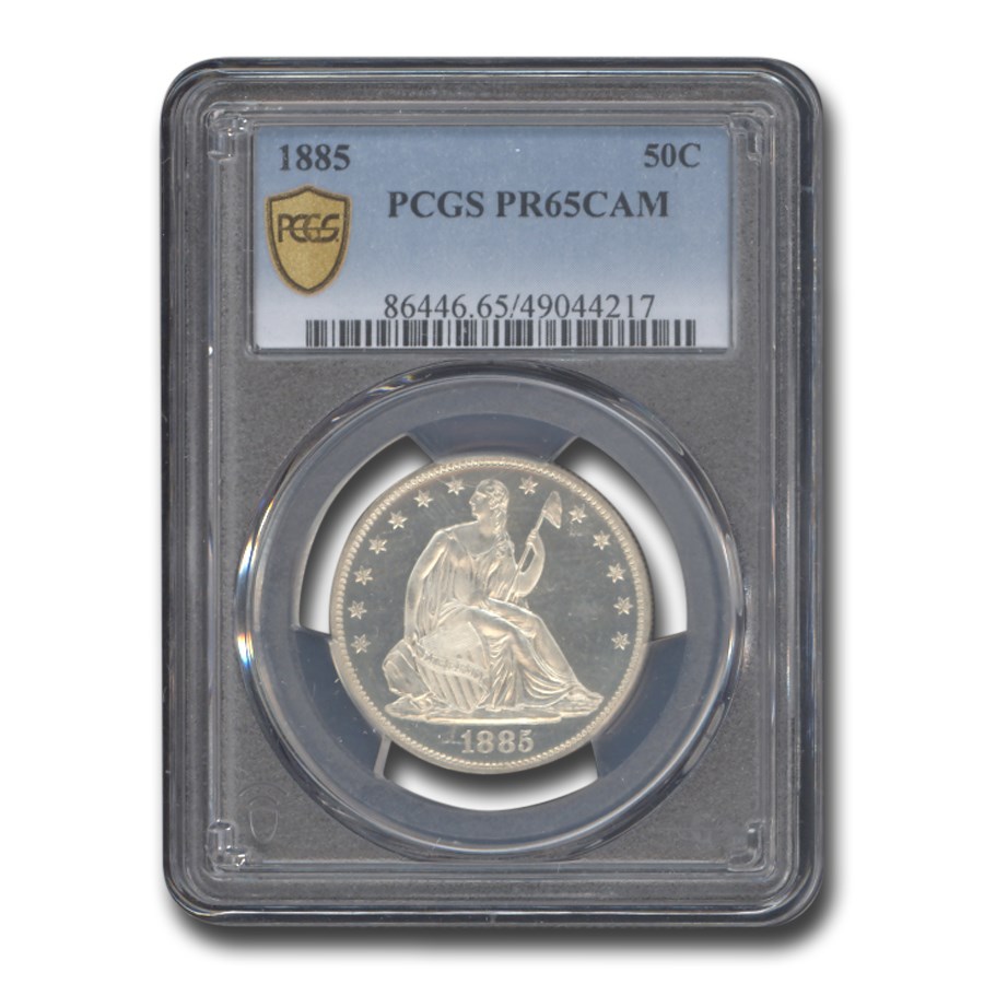 1885 Liberty Seated Half Dollar PR-65 Cameo PCGS