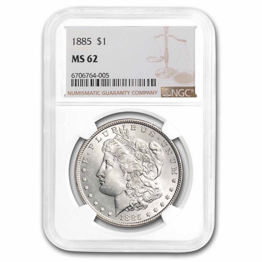 1885 Morgan Dollar MS-62 NGC