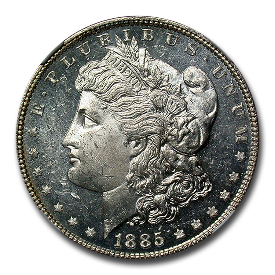 1885 Morgan Dollar MS-63 DPL NGC