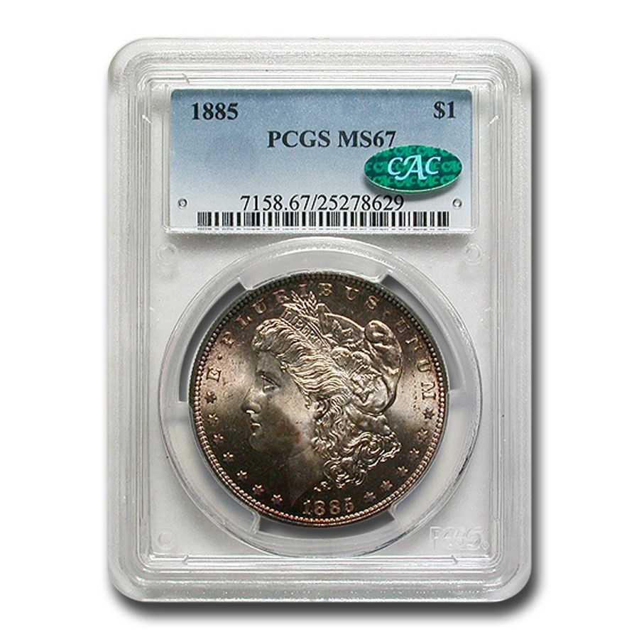 1885 Morgan Dollar MS-67 PCGS CAC