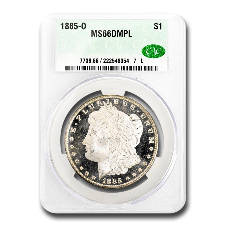 1885-O Morgan Dollar DMPL MS-66 CACG