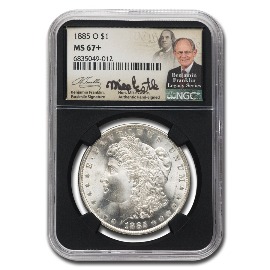 1885-O Morgan Dollar MS-67+ NGC (Castle)