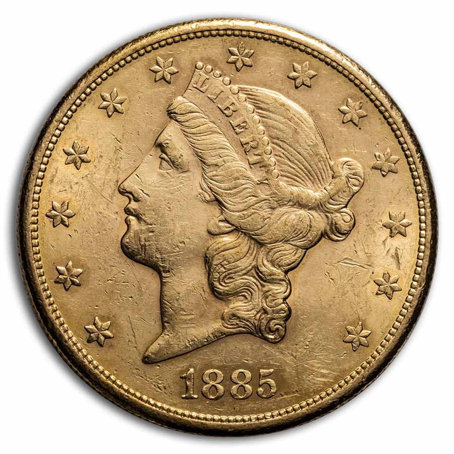 1885-S $20 Liberty Gold Double Eagle AU