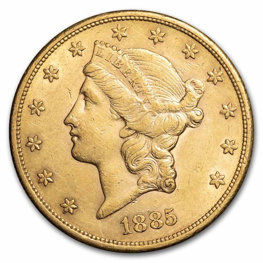 1885-S $20 Liberty Gold Double Eagle XF