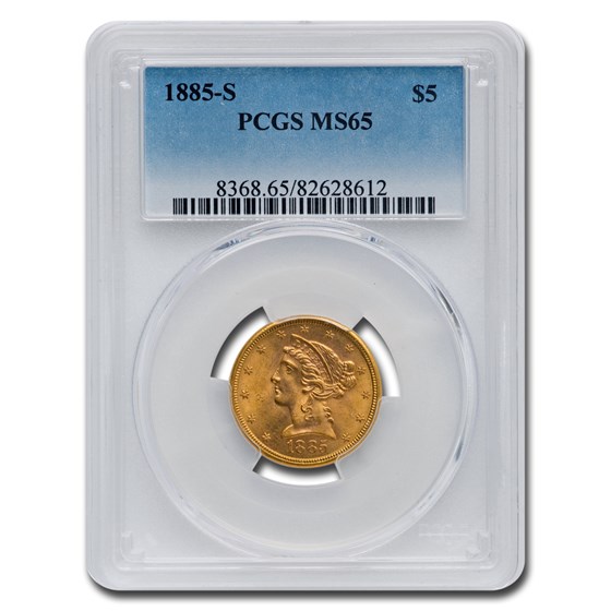 Buy 1885-S $5 Liberty Gold Half Eagle MS-65 PCGS | APMEX