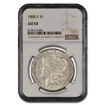 1885-S Morgan Dollar AU-53 NGC