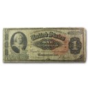 1886 $1.00 Silver Certificate Martha Washington Good (Fr#215)