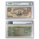 1886 $10 Silver Cert. Hendricks Tombstone F-12 PMG (Fr#295)