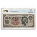 1886 $5.00 Silver Certificate U. S. Grant VF-20 PCGS (Fr#262)