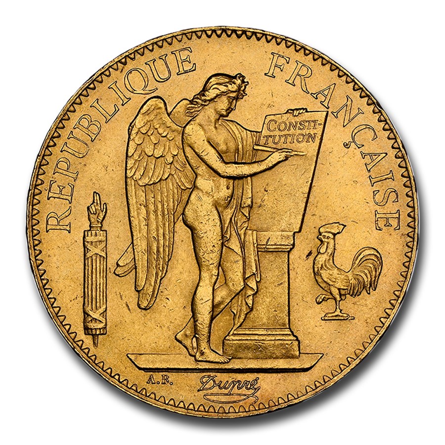 1886-A France Gold 100 Francs MS-63 NGC