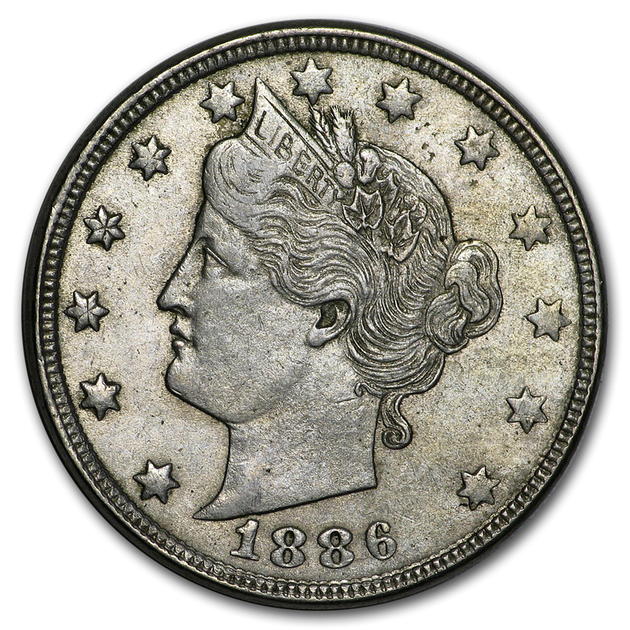 Buy 1886 Liberty Head V Nickel AU | APMEX